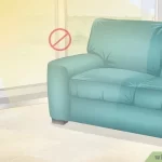 Cleaning a velvet sofa