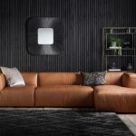 The leatherette sofa, a choice that has only advantages